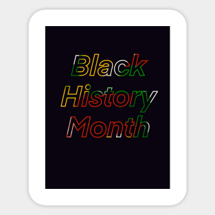 Black history month Sticker